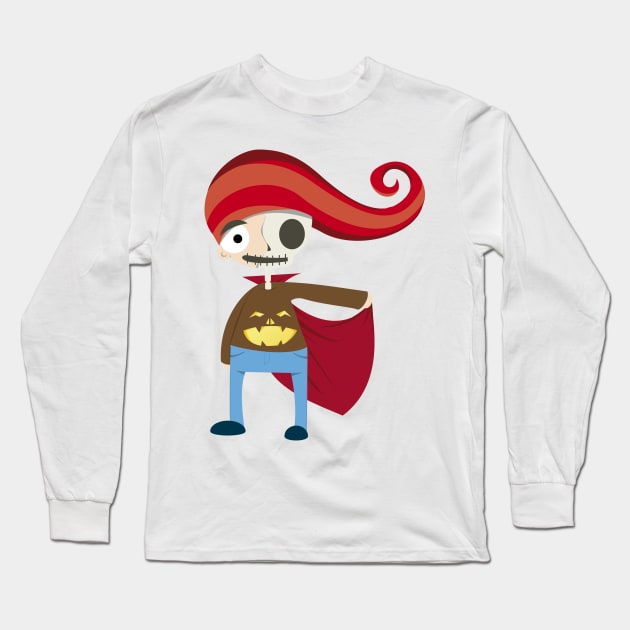 Halloweenboy Long Sleeve T-Shirt by fairytaleink